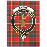 Spens Modern Tartan Crest Area Rug